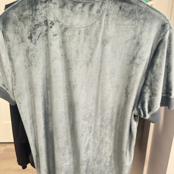 Tom Ford Men's Blue Velvet Polo Shirt - Picture 2 of 4